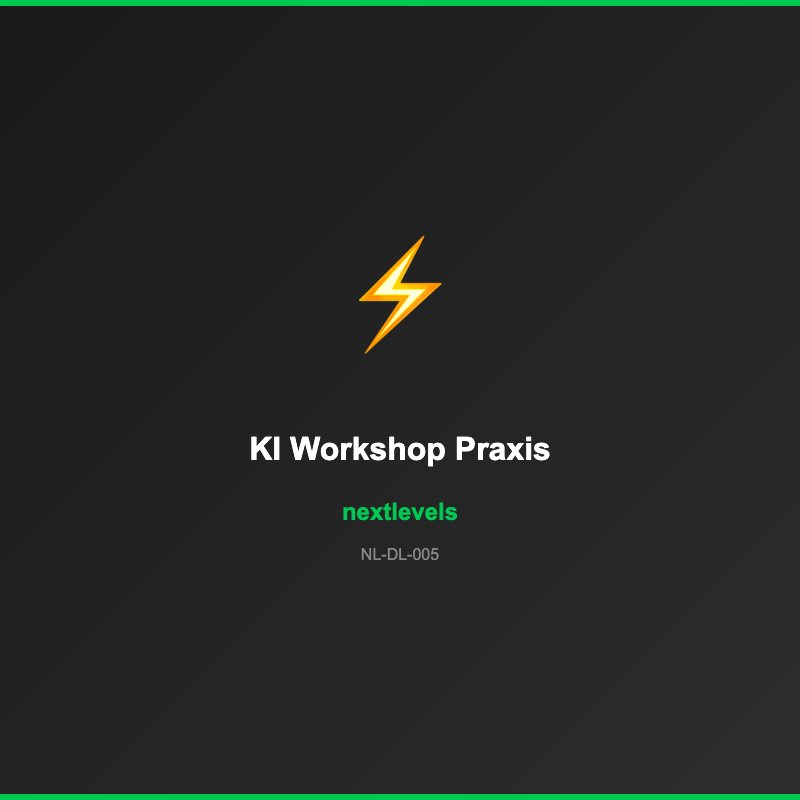 KI Workshop – Praxis