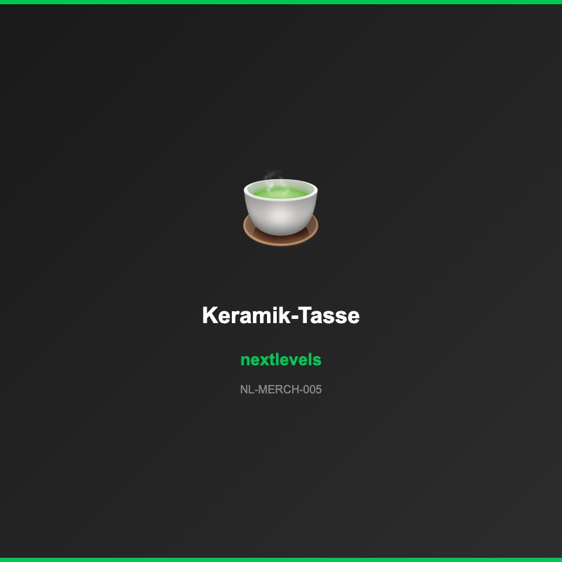 nextlevels Keramik-Tasse