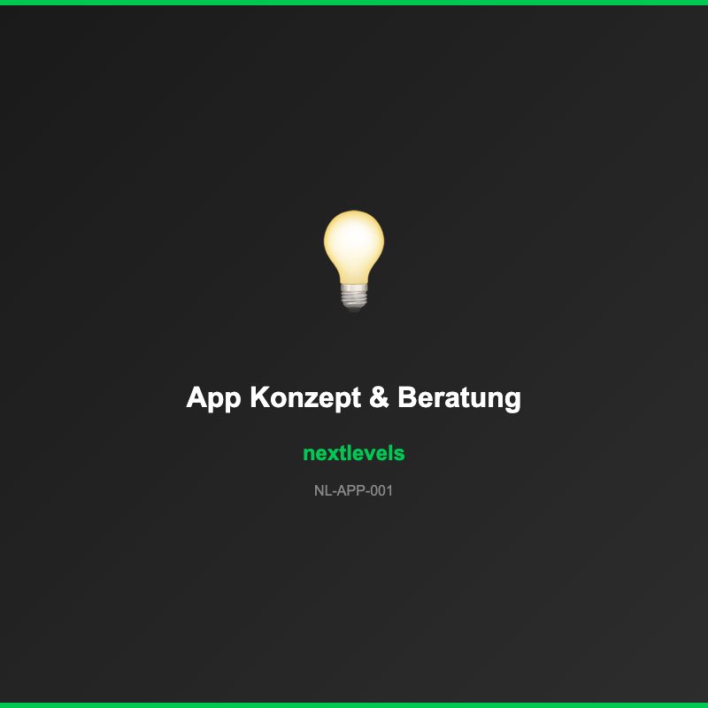 App Konzept & Prototyp