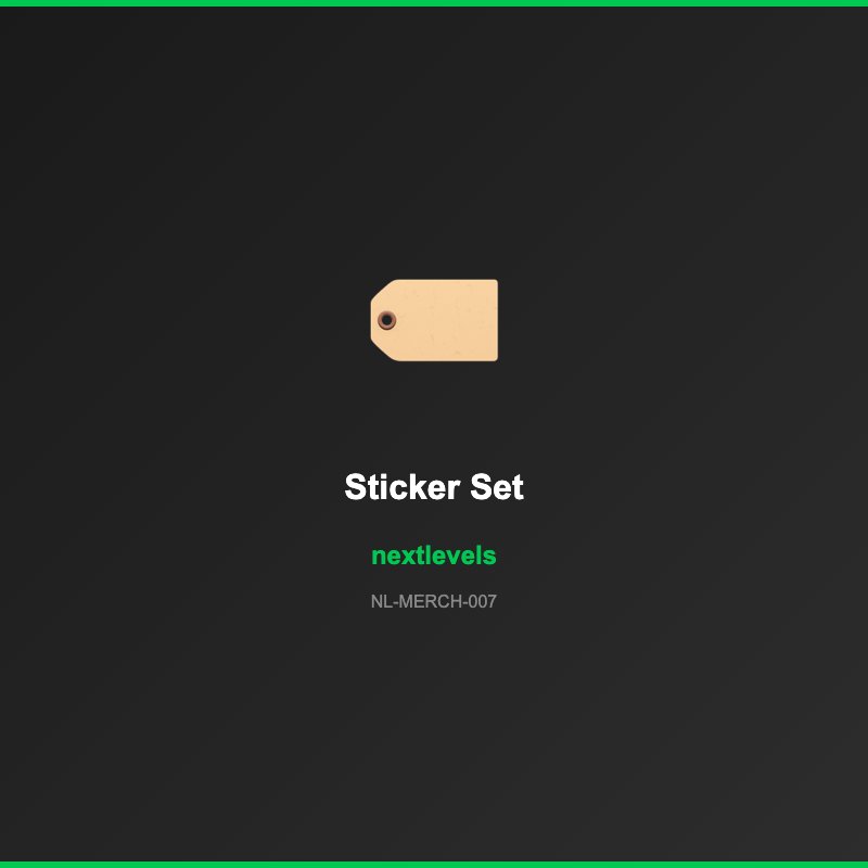 nextlevels Stickerbogen